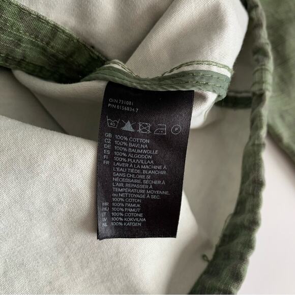 Via Penny Lane Reworked Apparel Def Leppard Custom Graphic Green Utility Jacket - Picture 6 of 11